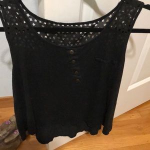 Black tank top shirt